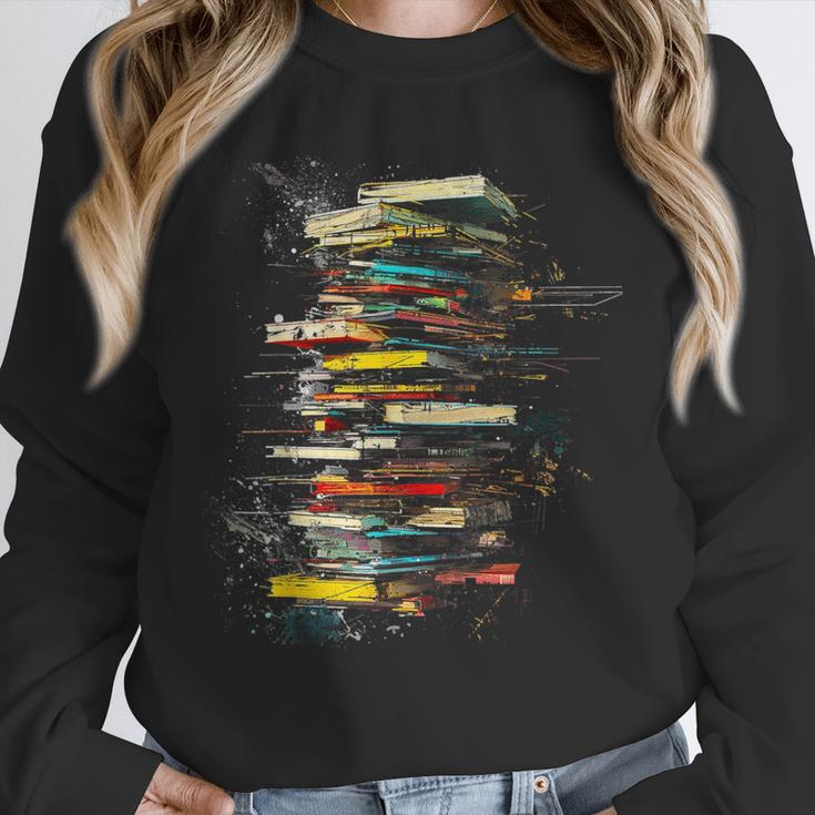 Book Abstract Art Drawing Painting Graphic Book Unisex Sweatshirt