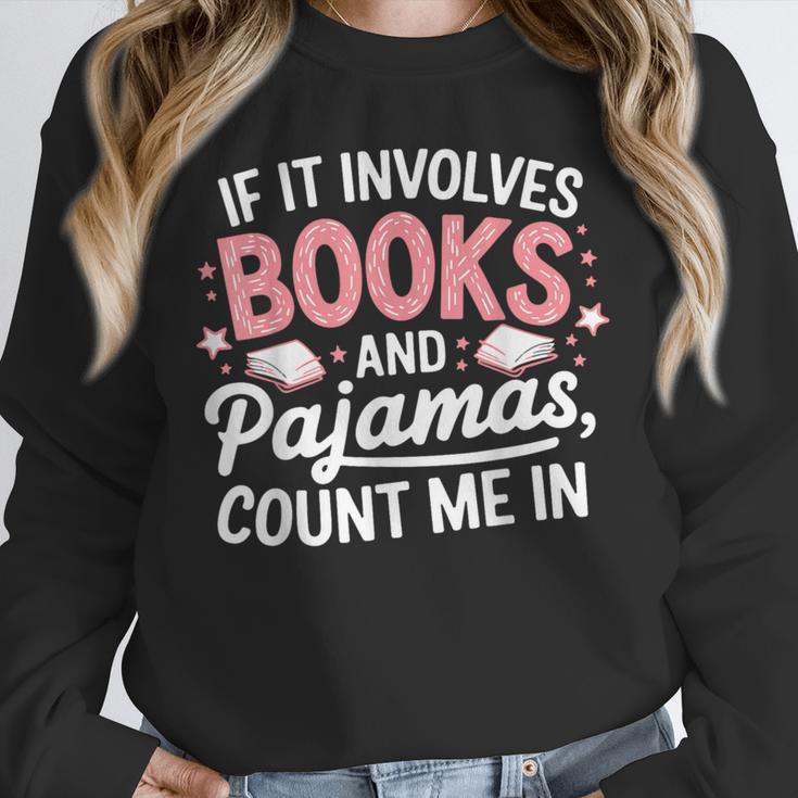 Book & Pajamas Humorous Book Lover Reading Bedtime Unisex Sweatshirt Book & Pajamas Humorous Book Lover Reading Bedtime Unisex Sweatshirt