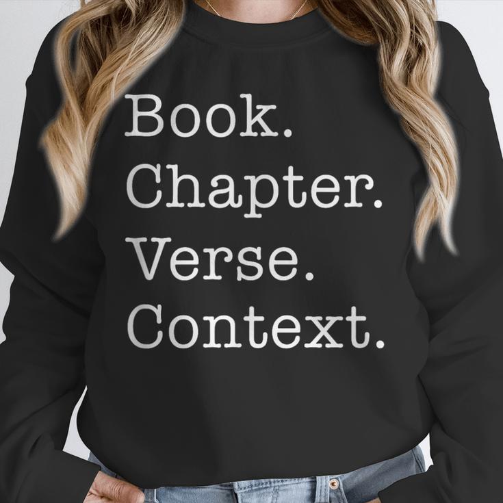 Book Chapter Verse Context Theology Christian Reformed Unisex Sweatshirt