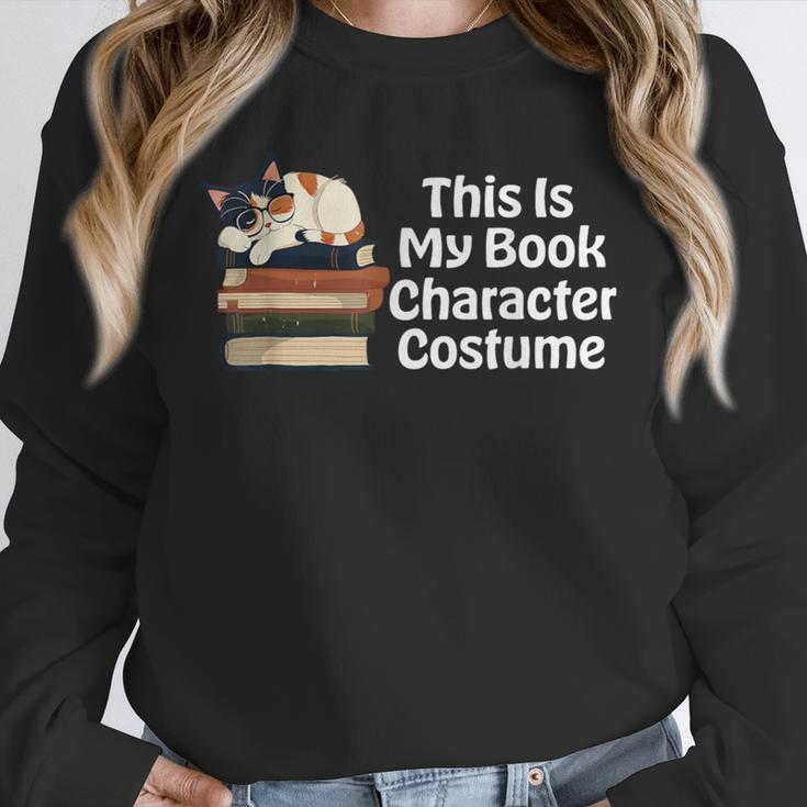 This Is My Book Character Costume Cat Men Women Kids Reading Unisex Sweatshirt