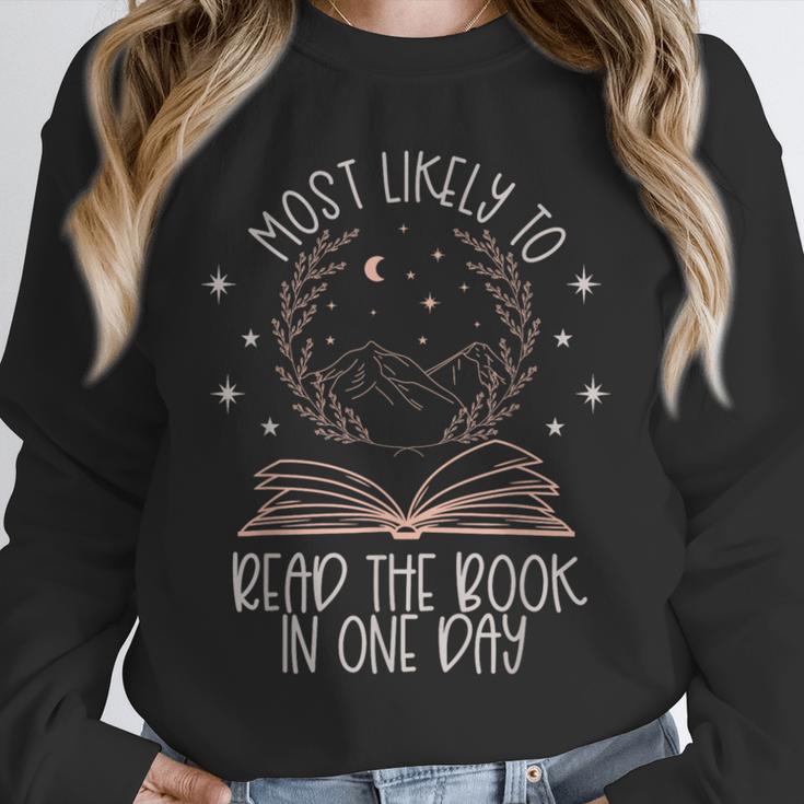 Book Club Shirts For Women Most Likely To Read One Day Unisex Sweatshirt