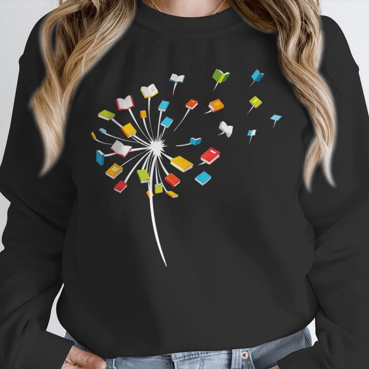 Book Dandelion Reading Lover Bookworm Bookish Librarian Read Unisex Sweatshirt
