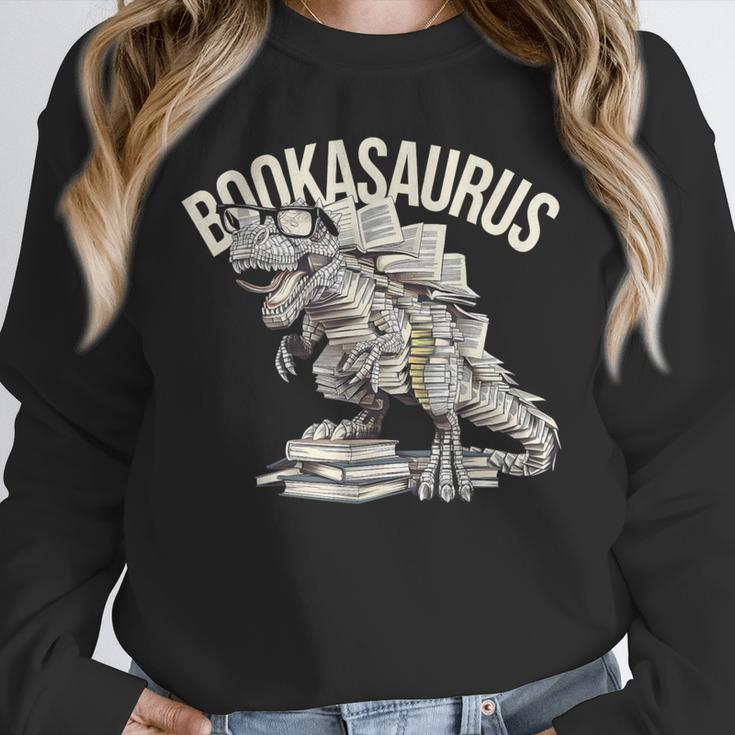Book Dinosaur Bookworm T-Rex Dino Reading Books Book Unisex Sweatshirt