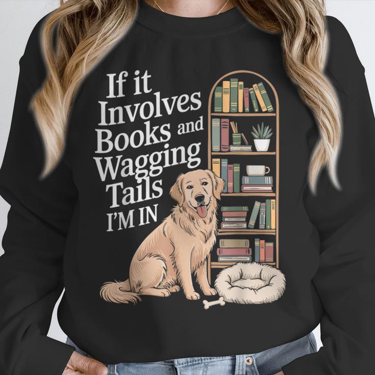 Book And Dog Lover Bookworm Reader Book Lover Unisex Sweatshirt