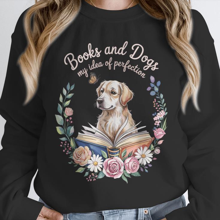 Book And Dog Lover Reading Humor Librarian Unisex Sweatshirt Book And Dog Lover Reading Humor Librarian Unisex Sweatshirt