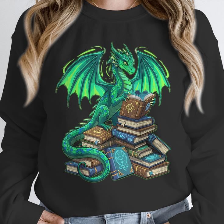 Book Dragon Reading Fantasy Unisex Sweatshirt Book Dragon Reading Fantasy Unisex Sweatshirt