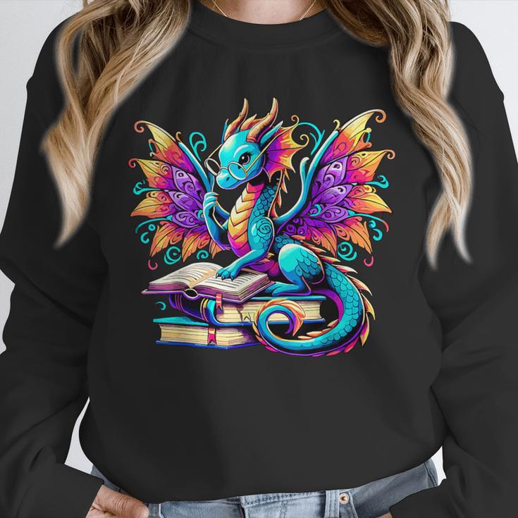 Book Dragon Reading Unisex Sweatshirt