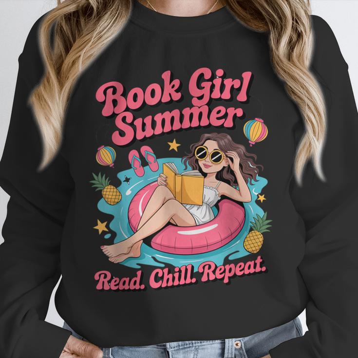 Book Girl Summer Beach Vacation Book Lover Unisex Sweatshirt Book Girl Summer Beach Vacation Book Lover Unisex Sweatshirt
