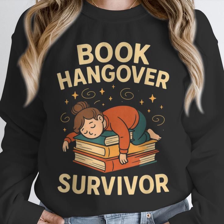 Book Hangover Survivor Reading Humor Librarian Bibliophiles Unisex Sweatshirt