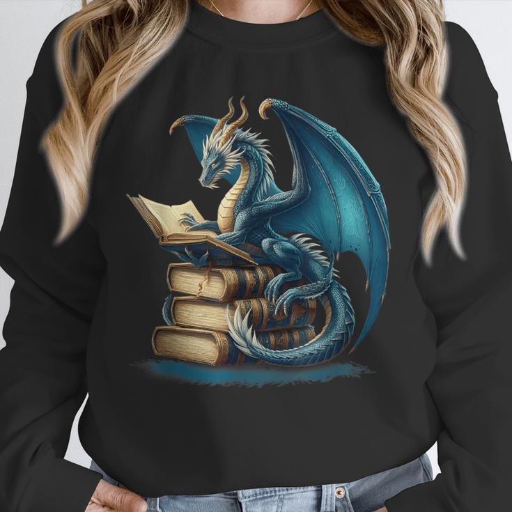Book Lover Bookworm Reading Books Dragon Sci-Fi Character Unisex Sweatshirt Book Lover Bookworm Reading Books Dragon Sci-Fi Character Unisex Sweatshirt