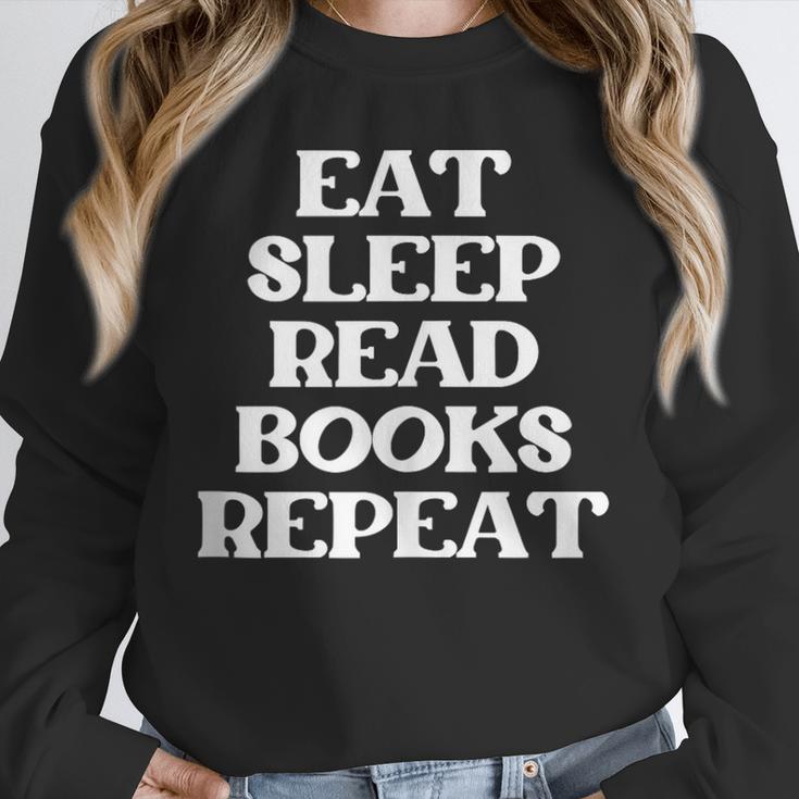 Book Lover Book Eat Sleep Read Books Repeat Unisex Sweatshirt