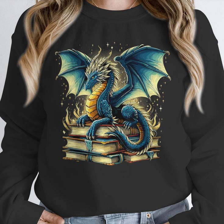 Book Lover Reading Fantasy Dragon Unisex Sweatshirt Book Lover Reading Fantasy Dragon Unisex Sweatshirt
