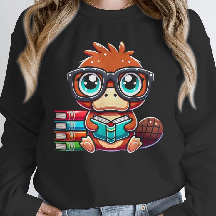 Book Lover Reading Platypus Unisex Sweatshirt