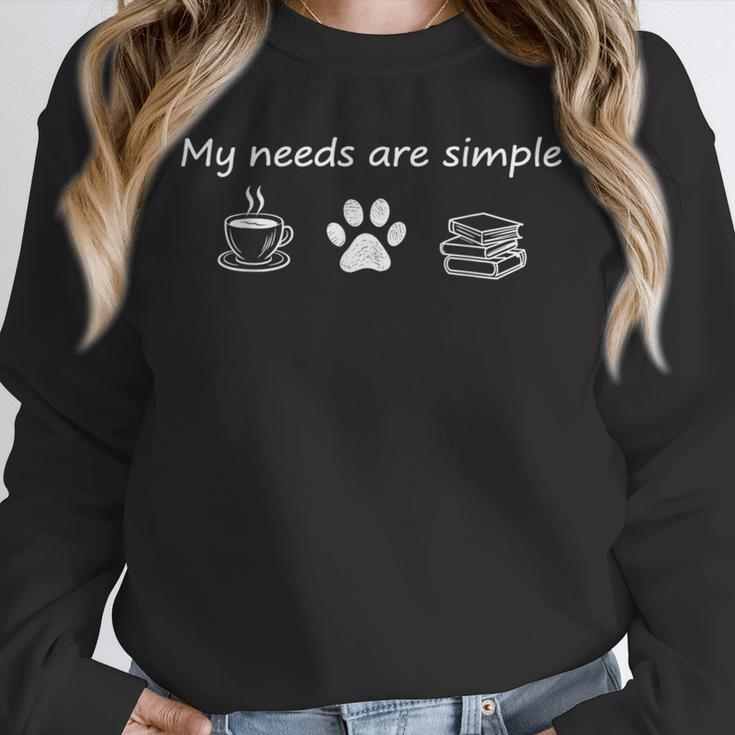 Book Lovers Dog And Coffee And Dogs Coffee And Books Unisex Sweatshirt