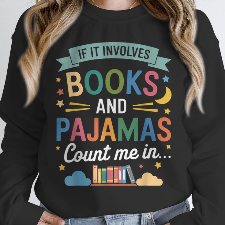 Book Lovers Reading Bedtime Cozy Pajama For Librarians Unisex Sweatshirt