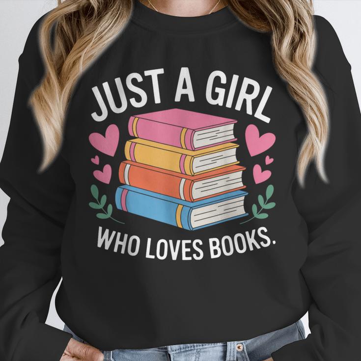 Book Nerd Just A Girl Who Loves Books Literary Enthusiast Unisex Sweatshirt Book Nerd Just A Girl Who Loves Books Literary Enthusiast Unisex Sweatshirt