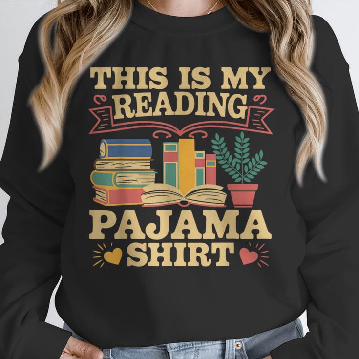 Book And Pajama This Is My Reading Pajama Bedtime Reading Unisex Sweatshirt