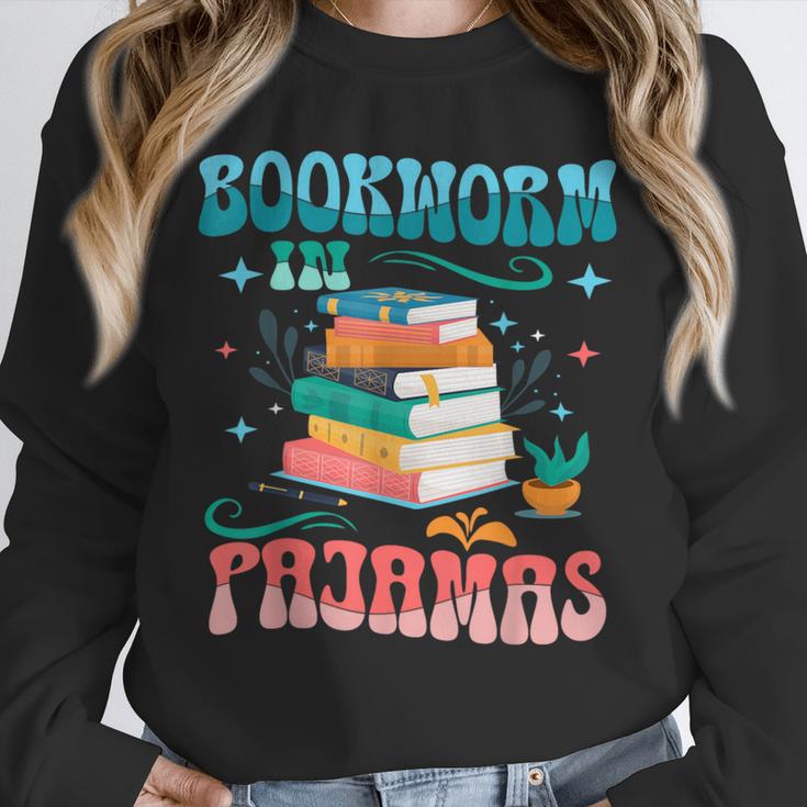 Book Reader Librarian Bookworm In Pajamas Book And Pajama Unisex Sweatshirt Book Reader Librarian Bookworm In Pajamas Book And Pajama Unisex Sweatshirt