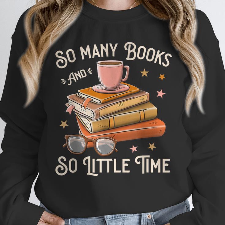 Book Reading Kafee Librarian Vele Books And Little Time Unisex Sweatshirt