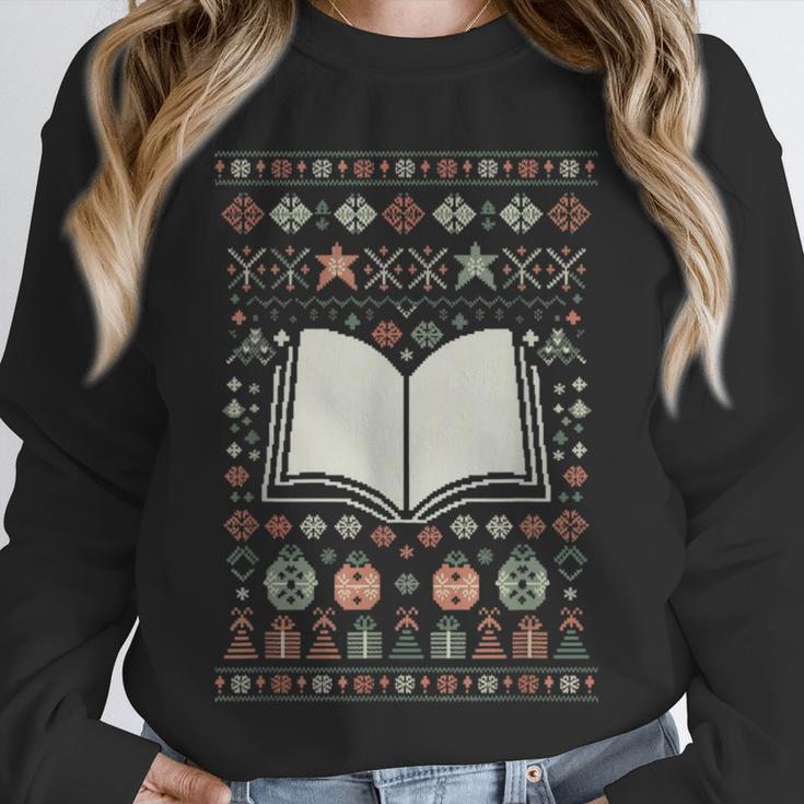 Book Reading Ugly Christmas Unisex Sweatshirt