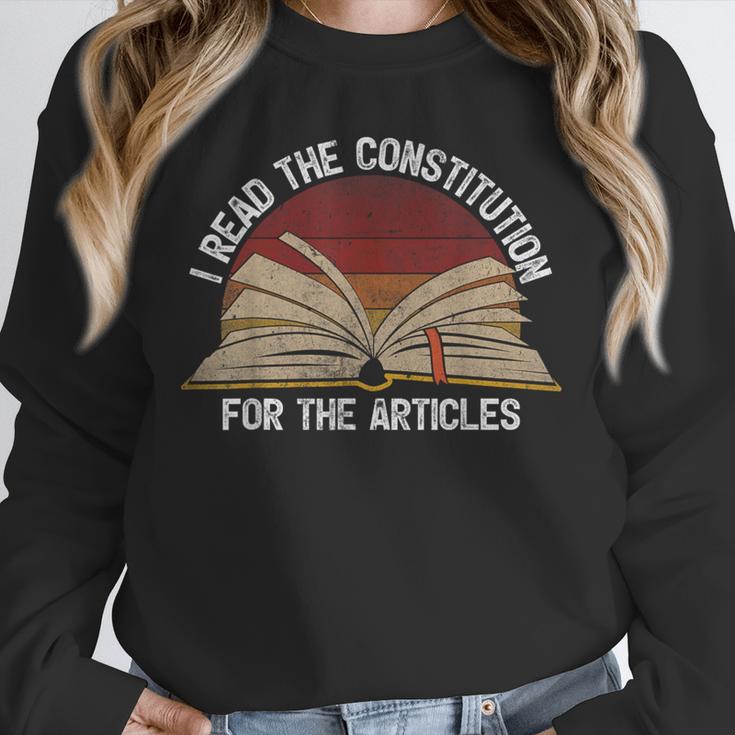 Book Vintage I Read The Constitution For The Articles Unisex Sweatshirt