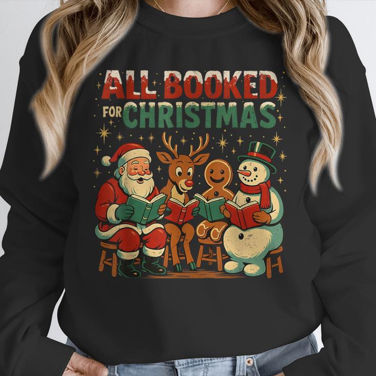 All Booked For Christmas Book Lover Unisex Sweatshirt All Booked For Christmas Book Lover Unisex Sweatshirt