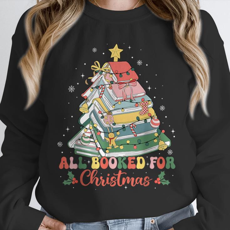 All Booked For Christmas Book Lovers Xmas Tree Lights Unisex Sweatshirt All Booked For Christmas Book Lovers Xmas Tree Lights Unisex Sweatshirt