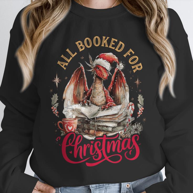 All Booked For Christmas Dragon Unisex Sweatshirt