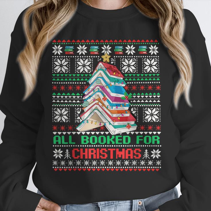 All Booked For Christmas Tree Book Ugly Christmas Sweatshirt Unisex Sweatshirt All Booked For Christmas Tree Book Ugly Christmas Sweatshirt Unisex Sweatshirt