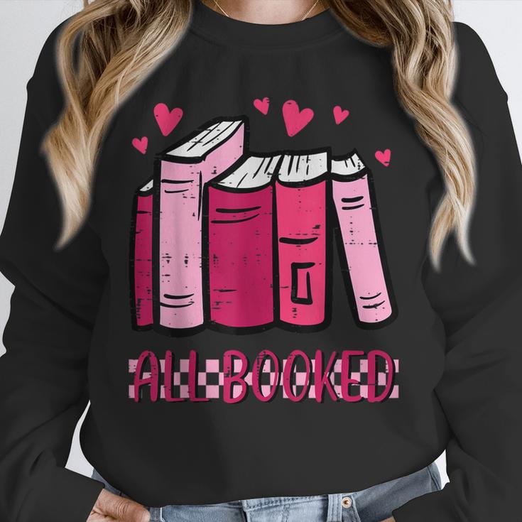 All Booked Read Book Reading Librarian Men Women Kids Unisex Sweatshirt