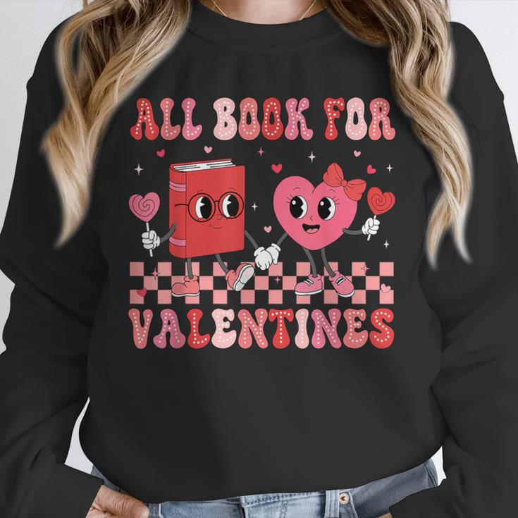 All Booked For Valentine Book Librarian Teacher Women Kids Unisex Sweatshirt