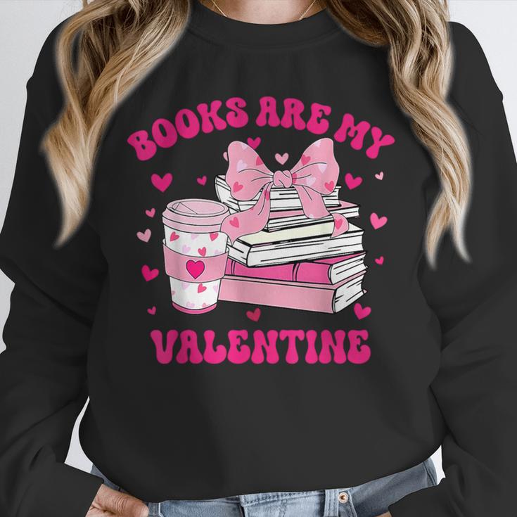 All Booked For Valentines Book Reading Coquette Bow Unisex Sweatshirt