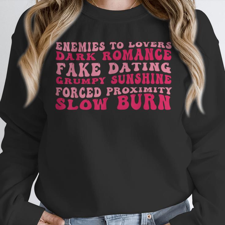 Bookish Romance Tropes Book Club Reader Spicy Book Lover Unisex Sweatshirt