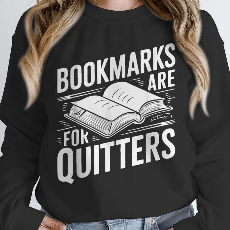Bookmarks Quote Library Book Reader Unisex Sweatshirt