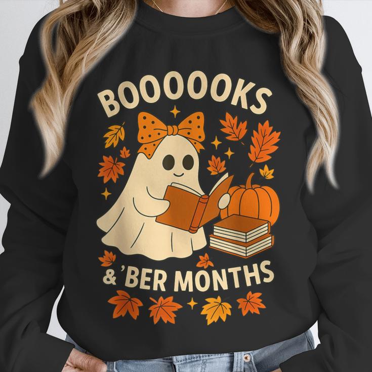 Books And BER Months Fall Librarian Reading Halloween Unisex Sweatshirt Books And BER Months Fall Librarian Reading Halloween Unisex Sweatshirt