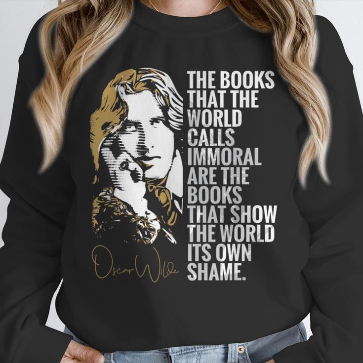 Books Called Immoral World's Shame Dorian Gray Oscar Wilde Unisex Sweatshirt