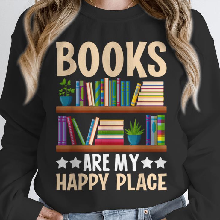 Books Are My Happy Place Unisex Sweatshirt Books Are My Happy Place Unisex Sweatshirt
