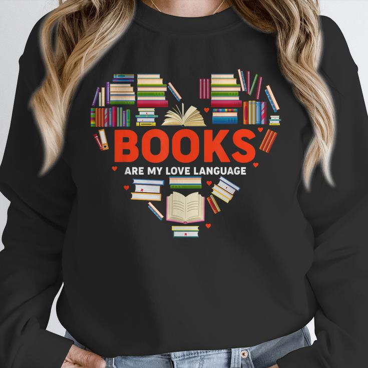 Books Heart Valentines Day Books Are My Love Language Unisex Sweatshirt Books Heart Valentines Day Books Are My Love Language Unisex Sweatshirt