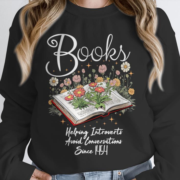 Books That Help Introverts Since 1454 Conversations Unisex Sweatshirt Books That Help Introverts Since 1454 Conversations Unisex Sweatshirt