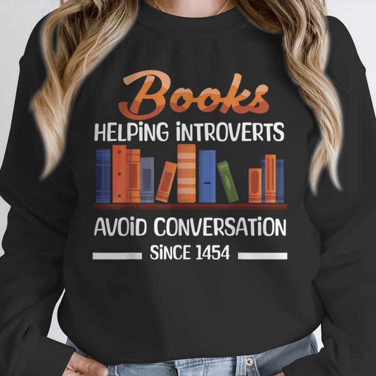 Books Helping Introverts Avoid Conversation Book Reading Unisex Sweatshirt