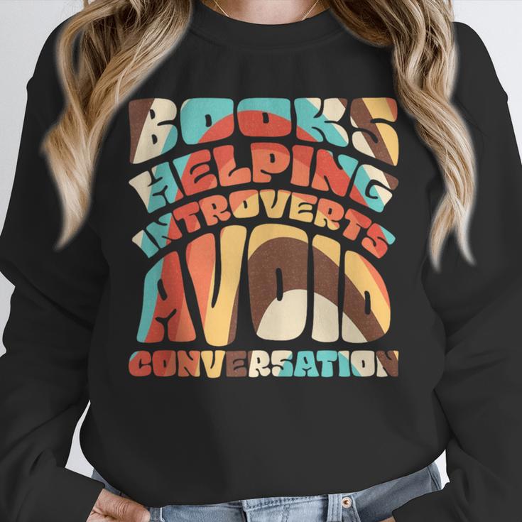 Books Helping Introverts Avoid Conversation Unisex Sweatshirt Books Helping Introverts Avoid Conversation Unisex Sweatshirt