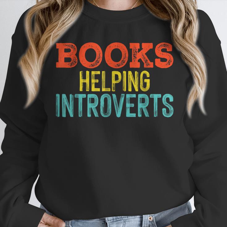 Books Helping Introverts I Introvert Unisex Sweatshirt