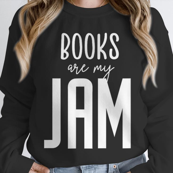 Books Are My Jam Graphic For Introverts Unisex Sweatshirt