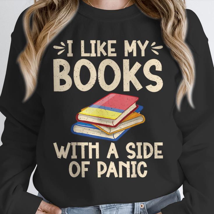 I Like My Books With a Side Of Panic Thriller Unisex Sweatshirt