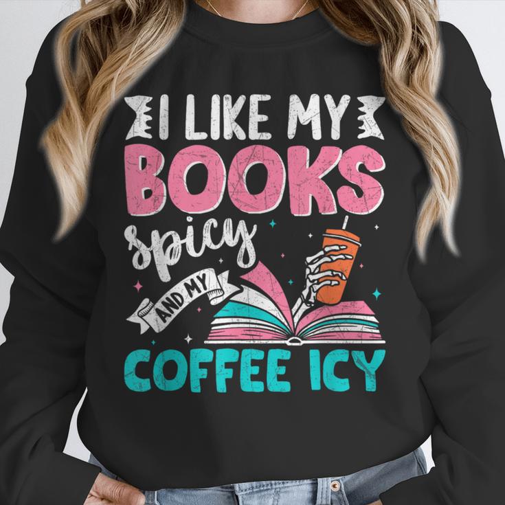 I Like My Books Spicy Coffee ICY Unisex Sweatshirt I Like My Books Spicy Coffee ICY Unisex Sweatshirt