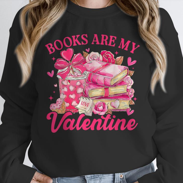 Books Are My Valentine Book Lover Heart Matching Party Unisex Sweatshirt