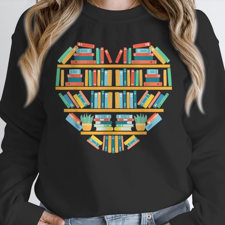 Bookshelf Heart Unisex Sweatshirt
