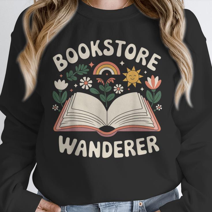 Bookstore Wanderers Retro Women Book Lovers Unisex Sweatshirt