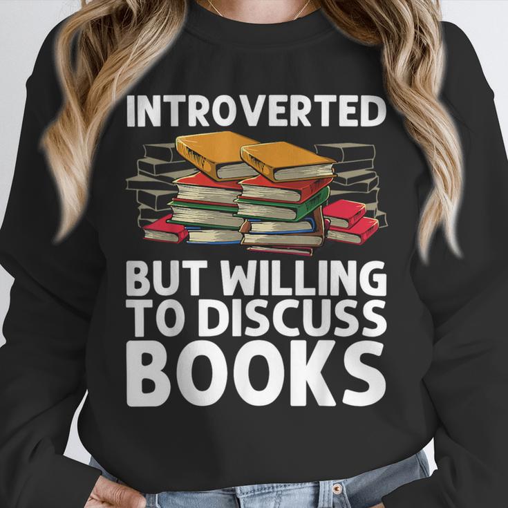 Bookworm Art For Men Women Book Reading Lover Bookish Unisex Sweatshirt