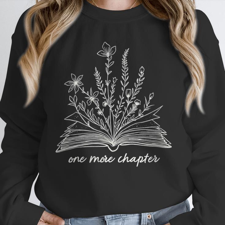 Bookworm One More Chapter Cozy Reader Minimalist Book Lover Unisex Sweatshirt